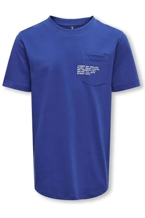 ONLY Chłopięcy Kobmarinus S/S Tee Print Box JRS Noos T-Shirt, niebieski kwarc/nadruk: skate, 116