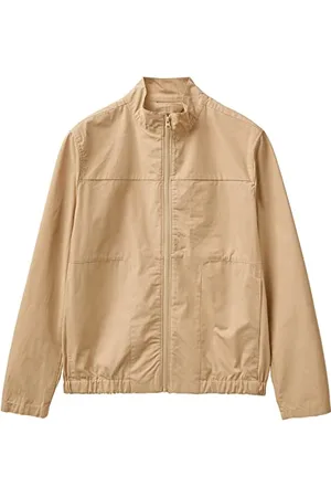 Benetton Kurtka męska 2w3lun01w lekka kurtka bawełniana, beżowa 393, XL, , XL