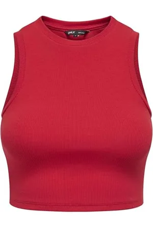 ONLY Onlvilma S/L Cropped Tank Top JRS Noos, , XL