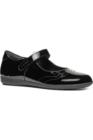 Geox J IBERIDE Girl G Płaskie Tancerki, Czarne, 38 EU, (Black), 38 EU