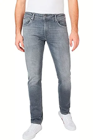 Pepe Jeans Stanley obcisłe dżinsy męskie, Szary (Denim-ue8), 38W / 34L