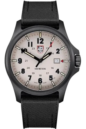 Luminox Męski zegarek analogowy z silikonem i tekstylną bransoletką XL.1971.Set, , Wojskowy