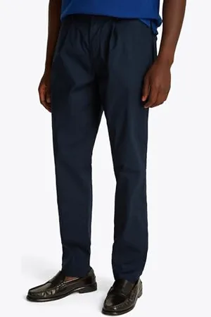 Tommy Hilfiger Męski HARLEM 1PLT PAPERTOUCH MW0MW38796 Chino, niebieski, 30W / 36L, , 30W / 36L
