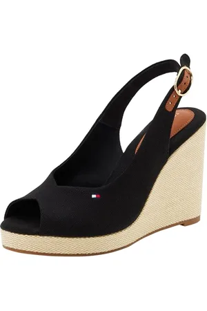 Tommy Hilfiger Damska flaga wysoki klin Espad Slingback Fw0fw08597 Espadryle, , 40 EU