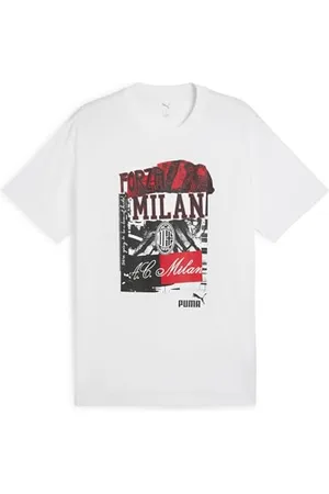PUMA A.C. Milan koszulka ftblNRGY+, koszulka piłkarska, oficjalny produkt biały, dorosły, L, , L