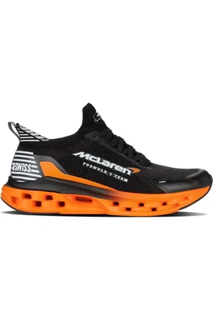 K-Swiss Męskie buty sportowe IMPLS Trnr X MCLAREN Sneakers, Black/Papaya, 44,5 EU, , 44.5 eu
