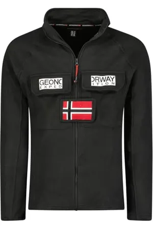 Geographical Norway Tantouna Men fz cienki polar męski ciepły zamek błyskawiczny - kurtka jesienno-zimowa ciepła męska - długi rękaw miękki futrzany sweter wygodny na zewnątrz ( XL), , XL