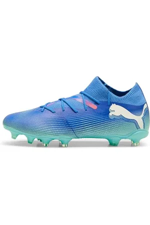 PUMA Unisex Future 7 Match Fg/Ag buty piłkarskie, Bluemazing biała elektryczna mięta pieprzowa, 44.5 EU