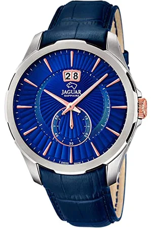 Jaguar Reloj Acamar J682/4 hombre acero y piel, , Taglia unica, pasek, , Taglia unica, pasek