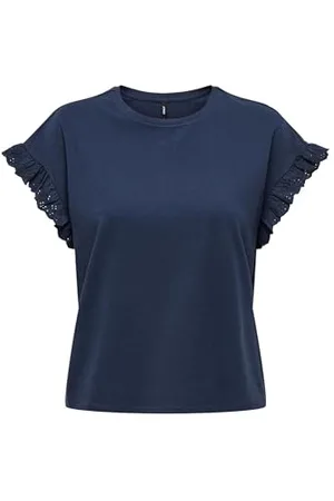 ONLY ONLIRIS S/S EMB TOP JRS, , XL