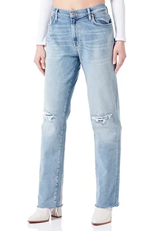 7 for all Mankind Ellie Straight Luxe dżinsy damskie w stylu vintage, , 25