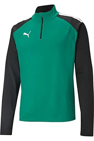 PUMA Mężczyźni TeamLIGA 14 Zip Top Bluza, Zielony/Czarny, XL