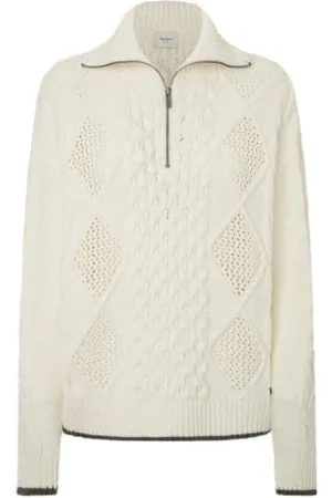 Pepe Jeans Damskie polo Hada, dzianina, biała, L, , L