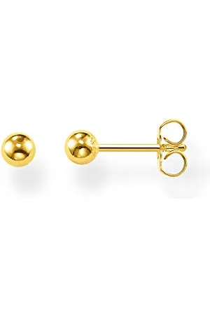 Thomas Sabo H1845-413-39 kolczyki damskie z kulką, ze srebra wysokiej próby 925, pozłacane żółtym złotem, H1845-413-39