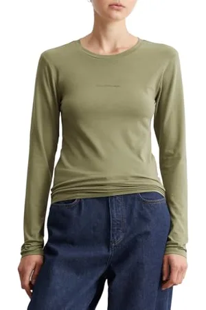 Marc O’ Polo Marc OPolo Denim damska koszulka z długim rękawem z bawełny organicznej z zawartością stretchu, , XS