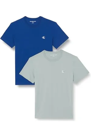 Calvin Klein Jeans Męska koszulka z krótkim rękawem Monologo Crew Neck, , XXS