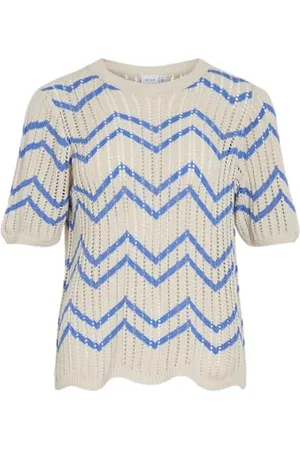 VILA Viautra okrągły dekolt 2/4 Knit Top/BFS, , M