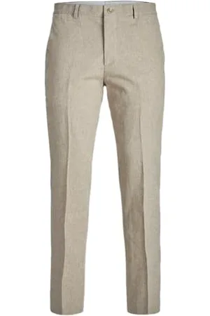 JACK & JONES Jprriviera spodnie lniane Slim Fit Pls, , 72