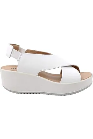IGI&CO D.Candy damskie sandały na koturnie, białe, 38 EU, , 38 EU