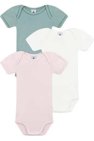 Petit Bateau Body z krótkim rękawem (zestaw 3 sztuk) dla dziewczynki, , 6 miesi?cy