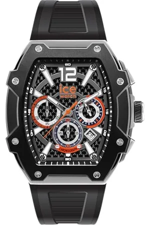 Ice-Watch ICE boliday Black silver Steel - Męski zegarek z silikonowym paskiem - 024363 (Large)