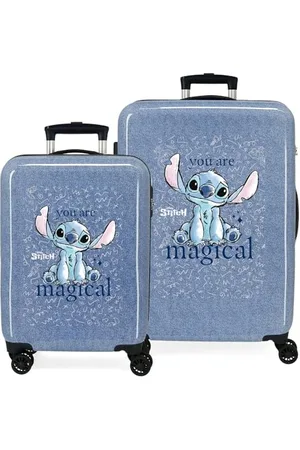 Disney Joumma Stitch You Are Magical Zestaw walizek 55/65 cm Twardy 6 kg Zamek szyfrowy z boku ABS 6kg 91L Bagaż podręczny, , Talla única, Zestaw walizek