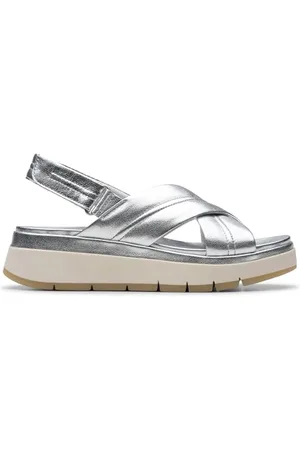 Clarks Premium Damskie sandały w kształcie krzyża toskańskiego, , 7,5 UK, , 40.5 EU