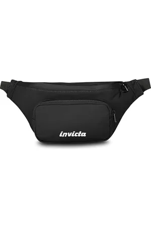 Invicta Torba biodrowa Tulgo Urban, czarna, wewnętrzna kieszeń zapinana na zamek, duża kieszeń zewnętrzna, 4L pojemna torba na talię do wypoczynku i podróży, dla mężczyzn i kobiet, , Taglia