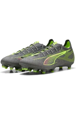 PUMA Unisex Ultra 5 PRO FG buty piłkarskie, matowe postarzane srebrno-żółte ostrzeżenie - słońce uderzone, 44 UK, , 43 EU