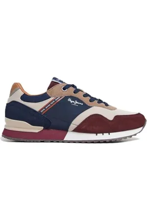 Pepe Jeans Męskie sneakersy London Brand M, fioletowe (fioletowe winogronowe), 7 UK, , 7 UK