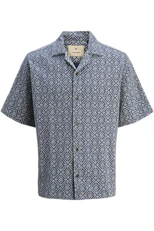 JACK & JONES Jprbluvincent Print Resort S/S Shirt Sn, , XL