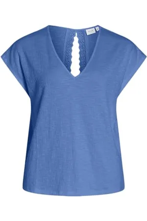 VILA Visyma V-Neck Cap Sleeve Top, , XL