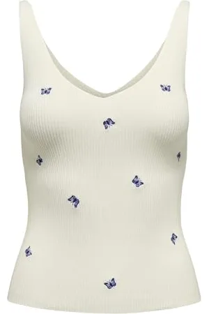 JDY Nanna S/L Embroidery Top KNT, , L