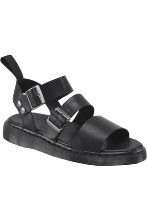 Dr. Martens GRYPHON Vintage Smooth damskie sandały rzymskie, czarny, 40 EU