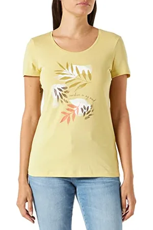 TOM TAILOR Damski T-shirt z nadrukiem 1032127, , XXS