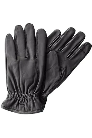 Camel Active Męskie rękawiczki Matter Lederhandschuh, czarne, L, , L
