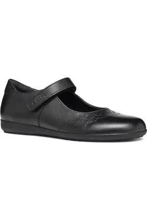 Geox J IBERIDE Girl G Płaskie Tancerki, Czarne, 37 EU, , 37 EU