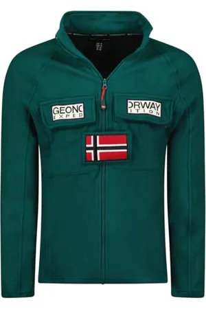Geographical Norway Tantouna mężczyźni fz cienki polar męski ciepły zamek błyskawiczny - kurtka jesienno-zimowa ciepła męska - długi rękaw futrzany sweter miękki komfort na zewnątrz