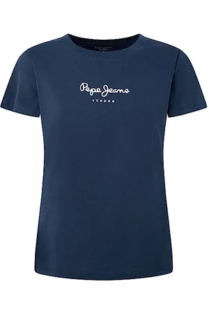 Pepe Jeans Koszulka damska Wendys, Niebieski (Dulwich), XS