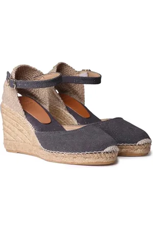 Toni Pons Piper-GY Damskie espadryle na koturnie z bawełny i lnu, , 36 EU
