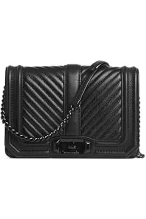 Rebecca Minkoff Damska pikowana torba crossbody, w jodełkę, , Small