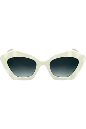 Karl Lagerfeld Unisex KL6199S okulary przeciwsłoneczne, białe, 53, , 53