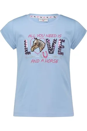 Salt & Pepper Girls T-Shirt EMB Sequins Horse, , 116-122