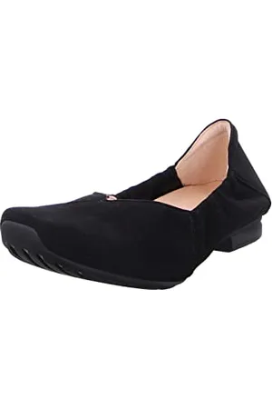 Think! Damen GAUDI chromfrei gegerbte nachhaltige Halbschuhe, SCHWARZ 0000