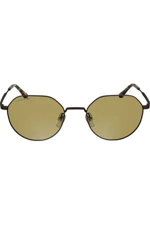 Lacoste Unisex Adult Sunglasses L268S - Brown with Solid Light Brown Lens, , rozmiar uniwersalny
