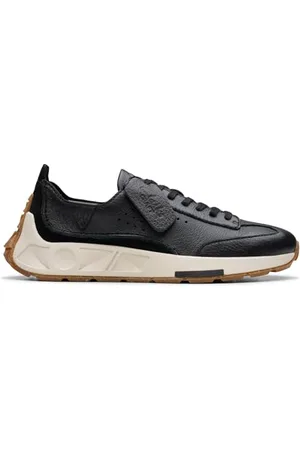 Clarks Damskie sneakersy Craft Speed, Czarna skóra, 37.5 EU