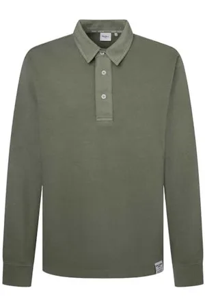 Pepe Jeans Męskie Henry Ls, Polo, Zielone, M, , M
