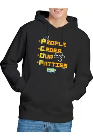 Spongebob Spongebob People Order Our Patties bluza z kapturem, czarna, S, , S