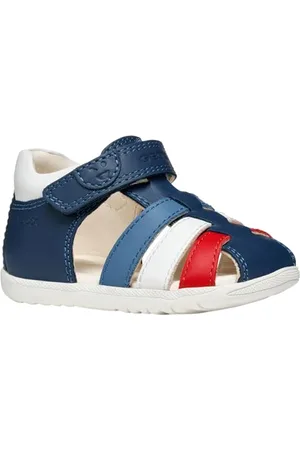 Geox B Sandal MACCHIA Boy, Sandały dziecięce-dziecięce, Avio/White, 24 EU, , 24 EU