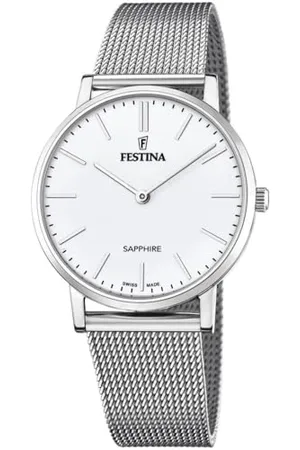 Festina Męski analogowy zegarek kwarcowy z bransoletką ze stali szlachetnej F20014/1